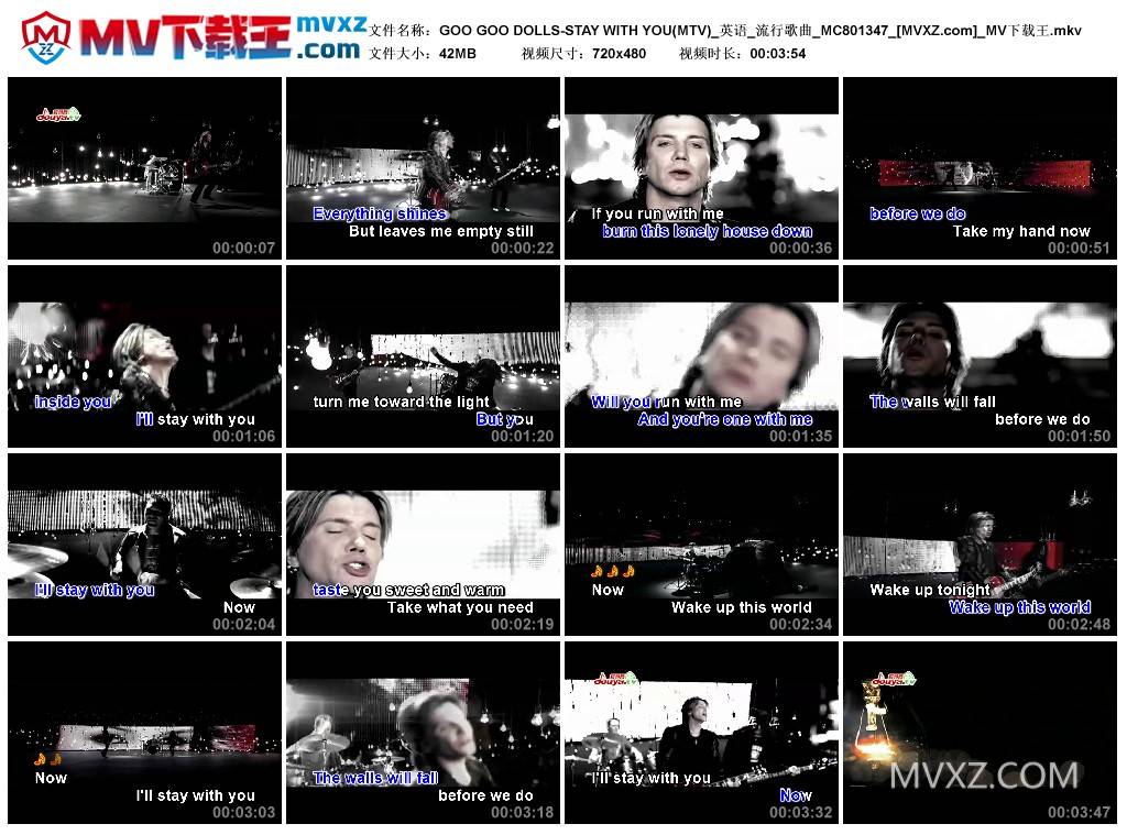 GOO GOO DOLLS-STAY WITH YOU(MTV)_英语_流行歌曲_MC801347